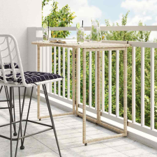 vidaXL bézs polyrattan összecsukható kerti asztal 90x51x75 cm kerti bútor