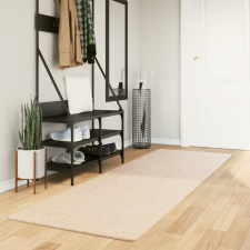 vidaXL bézs rövid szálú puha és mosható szőnyeg 80 x 250 cm lakástextília