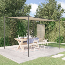 vidaXL bézs szövet és acél pavilon 3 x 3 m 180 g/m² kerti bútor