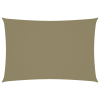 vidaXL Bézs téglalap alakú oxford-szövet napvitorla 2,5 x 4,5 m