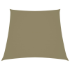 vidaXL Bézs trapéz alakú oxford-szövet napvitorla 3/4 x 2 m