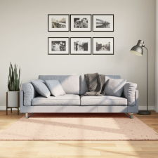 vidaXL blush színű rövid szálú puha és mosható szőnyeg 160x160 cm lakástextília
