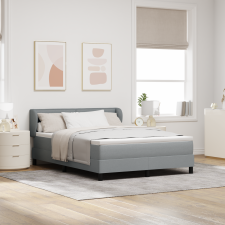 vidaXL Bokszrugós Ágy Matrac Közepes Szürke 140x200 cm Szövet ágy és ágykellék