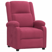 vidaXL bordó bársony dönthető fotel (342404) bútor