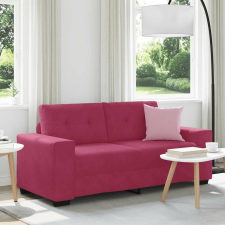 vidaXL bordó bársony loveseat kanapé 140 cm bútor