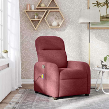 vidaXL bordó dönthető szövet masszázsfotel masszázsfotel