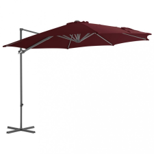 vidaXL Bordó konzolos napernyő acélrúddal 300 cm kerti bútor