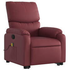 vidaXL bordó műbőr dönthető masszázs- és állófotel (3204897) masszázsfotel