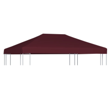 vidaXL Bordó pavilon tetőponyva 310 g/m² 3 x 4 m barkácsgép tartozék