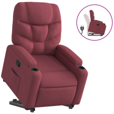 vidaXL bordó szövet felállást segítő dönthető fotel (3204599) bútor