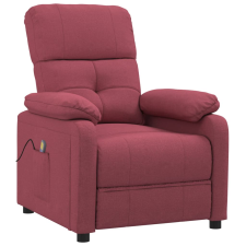 vidaXL bordó szövet masszázsfotel (348290) masszázsfotel