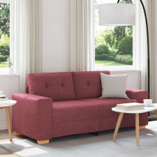 vidaXL borvörös szövet loveseat kanapé 140 cm bútor