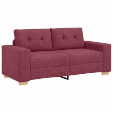 vidaXL borvörös szövet loveseat kanapé 140 cm (4105081) bútor