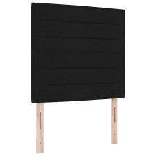 vidaXL Box Spring Ágy ágybetéttel és LED fekete 120x200 cm szövet (3343014) ágy és ágykellék