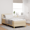vidaXL Box Spring Ágy Matraccal & LED Krém 100x200 cm Szövet
