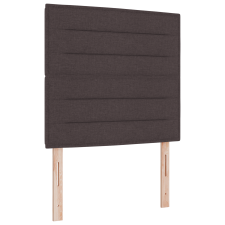 vidaXL Box Spring Ágy matraccal & LED világítással Sötétbarna 90x200 cm Szövet (3342994) ágy és ágykellék