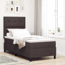 vidaXL Box Spring Ágy Matraccal Sötétbarna 80x200 cm Szövet ágy és ágykellék