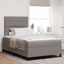 vidaXL Box Spring Ágy Matraccal Taupe 120x200 cm Szövet ágy és ágykellék