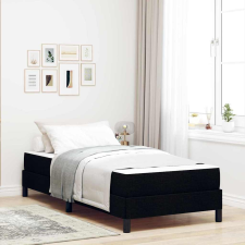 vidaXL Boxrugós ágy Egyéb Fekete 90 x 190 cm szövet ágy és ágykellék