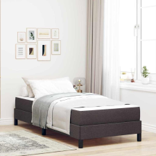 vidaXL Boxrugós ágy Egyéb sötétbarna 90 x 200 cm szövet ágy és ágykellék
