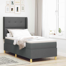vidaXL Boxrugós ágy matracmal Szürke 100 x 200 cm szövet ágy és ágykellék