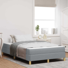 vidaXL Boxrugós ágy Világosszürke és Barna 120 x 190 cm ágy és ágykellék