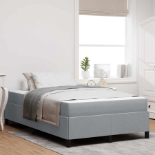 vidaXL Boxrugós ágy Világosszürke, Fekete 120 x 190 cm ágy és ágykellék