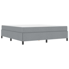 vidaXL Boxrugós ágy Világosszürke, Fekete 180 x 200 cm (3398878) ágy és ágykellék