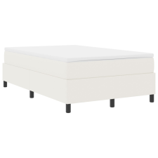 vidaXL Boxspring Ágy Krém 120x200 cm Kordbársony (3337404) ágy és ágykellék
