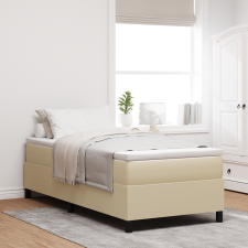 vidaXL Boxspring Ágy Light Green Grey 80x200 cm Corduroy Szövet ágy és ágykellék