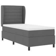 vidaXL Boxspring Ágy Matrac Kárpitozott Szürke színben, 90x190 cm (3340474) ágy és ágykellék