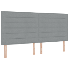 vidaXL Boxspring Ágy Matrac Kép Barnás Szürke 200x200 cm Szövet (3340522) ágy és ágykellék