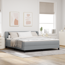 vidaXL Boxspring Ágy Matrac Közép Szürke 180x200 cm Szövet ágy és ágykellék