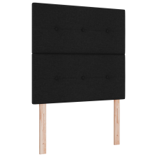 vidaXL Boxspring Ágy Matrac nélkül Fekete 90x190 cm Szövet (3340727) ágy és ágykellék