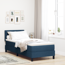 vidaXL Boxspring Ágy Matrac nélkül Kék 80x200 cm Szövet ágy és ágykellék