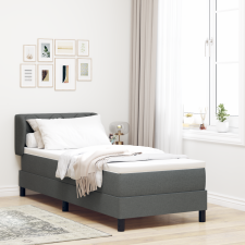 vidaXL Boxspring Ágy Matrac Vaskék 80x200 cm Szövet ágy és ágykellék