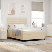 vidaXL Boxspring ágy matraccal bézs 140x200 cm szövet ágy és ágykellék