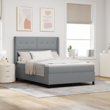 vidaXL Boxspring Ágy Matraccal és LED Fénnyel Szürke 160x200 cm Kárpitos ágy és ágykellék