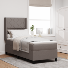 vidaXL Boxspring Ágy Matraccal és LED Fényekkel, Szürkésbarna, 80x200 cm Szövet ágy és ágykellék