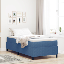 vidaXL Boxspring ágy matraccal Kék 90x200 cm Bársonyos szövet ágy és ágykellék