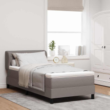 vidaXL Boxspring ágy matraccal matracmal Tópszínű 90 x 190 cm szövet ágy és ágykellék