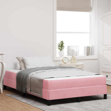 vidaXL Boxspring ágy matraccal Rózsaszín 120 x 200 cm Bársony ágy és ágykellék
