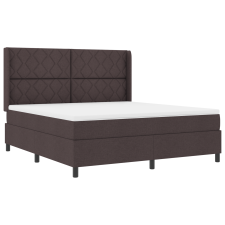 vidaXL Boxspring Ágy Matraccal - Sötétbarna, 180x200 cm, Szövet (3340644) ágy és ágykellék