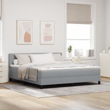 vidaXL Boxspring Ágy Matraccal Világosszürke 180x200 cm Szövet ágy és ágykellék