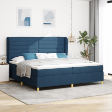 vidaXL Boxspring Ágy Matracra Kék 200x200 cm Szövet ágy és ágykellék