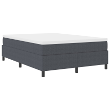 vidaXL Boxspring Ágy Sötétszürke 140x200 cm Hordós Szövet (3337413) ágy és ágykellék