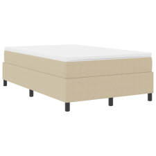vidaXL Boxspring Ágy Világosszürke Zöld 120x200 cm Kordbársony (3337406) ágy és ágykellék