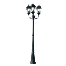vidaXL Brighton kültéri lámpa 3-karú 230 cm sötétzöld/fekete kültéri világítás