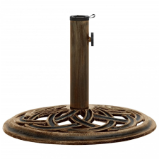 vidaXL bronzszínű öntöttvas napernyőtalp 44 x 44 x 31 cm kerti bútor