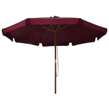vidaXL burgundi vörös kültéri napernyő farúddal 330 cm (47216) kerti bútor